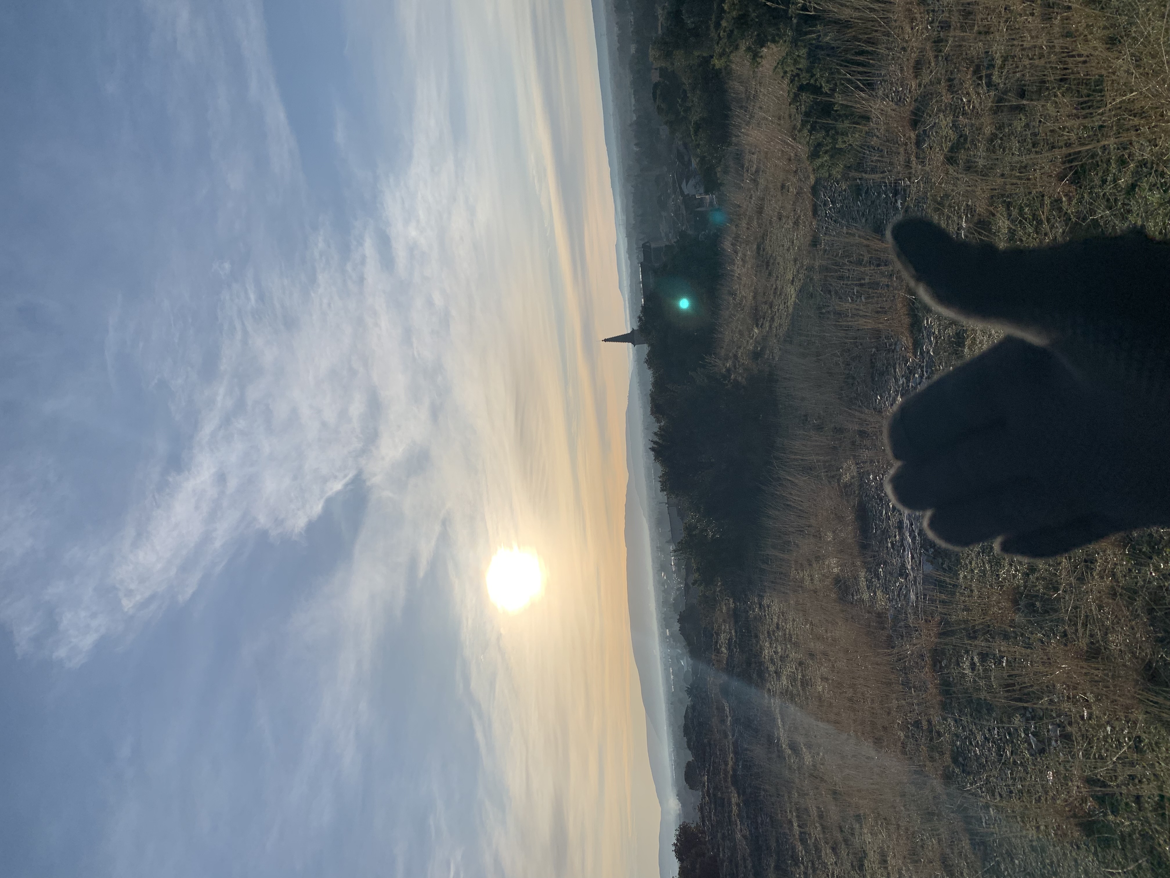 Coucher de soleil dans le Vaucluse